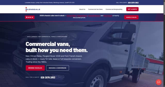 Lonsdale Commercials — product screenshot