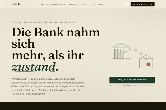 Reclaim — product screenshot